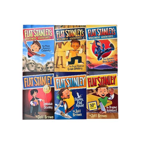 Flat Stanley by Jeff Brown, 6 Book Set for Young Readers Paperbacks, Age 6 to 8 - Picture 2 of 10